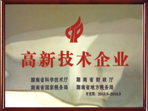 High and new technology enterprises